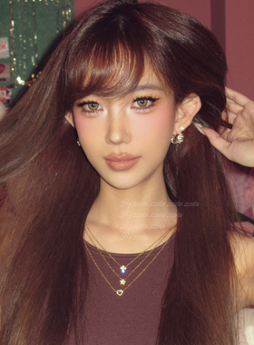 ZZZITA 亚裔日记•Sparkly Cross～复古辣妹闪钻十字架五角星项链