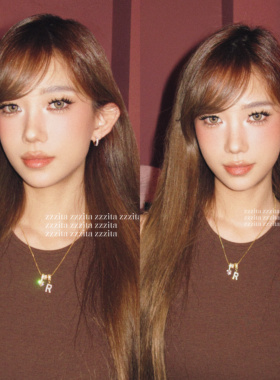 ZZZITA 拉拉队长·cheerleader～定制字母闪钻爱心项链锁骨链