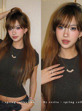 ZZZITA slogan系列～闪钻英文字母单词项链设计百搭轻锁骨链送礼