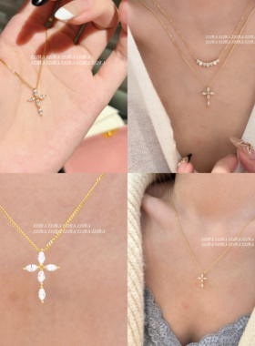 ZZZITA 神女之歌·song of siren～925银百搭高级闪钻十字架项链