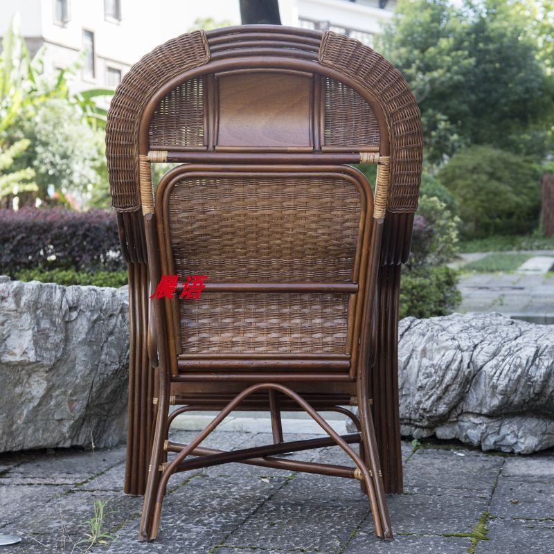 真藤单人护腰藤椅老板椅家用老人阳台休闲高靠背椅子电脑藤编织椅,淘宝优惠券,粉丝福利购,淘宝优惠卷