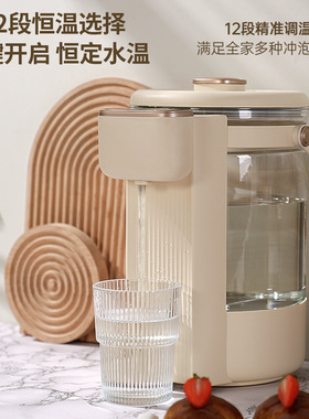 大容量电热水瓶烧水壶高硼硅恒温水壶带童锁自动出水家用电热水壶