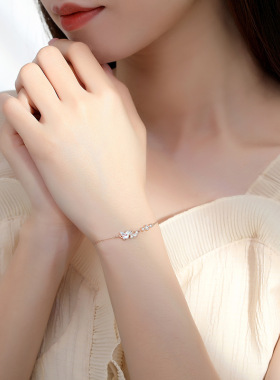925银星辰蝴蝶森系轻奢手链