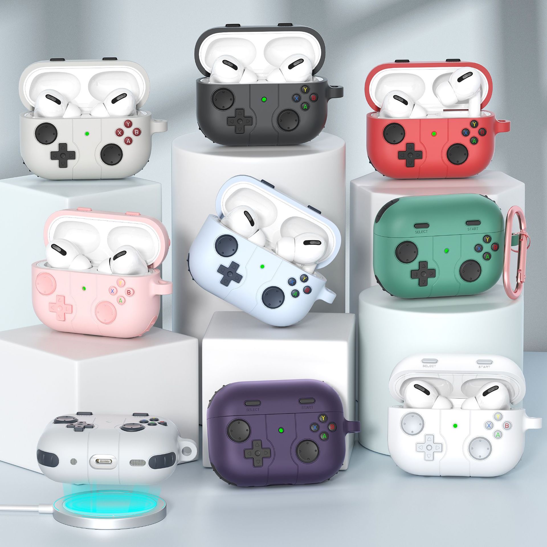 适用苹果耳机保护套airpodspro2保护壳4代防摔airpod3壳液态硅胶AirPods1/2代耳机套airpodspro耳机壳-图2