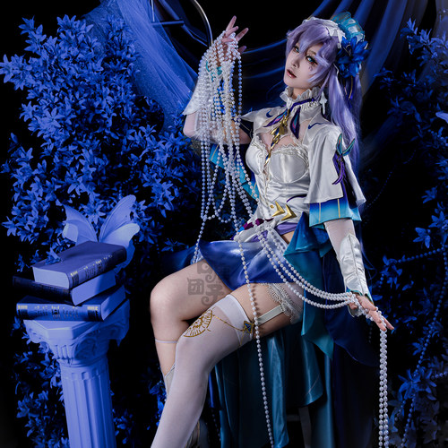 白鹿团子坎特蕾拉cos服鸣潮坎特蕾拉cosplay二次元扮演服 - 图0