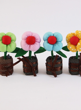 手工布艺竹炭包花朵除味摆件