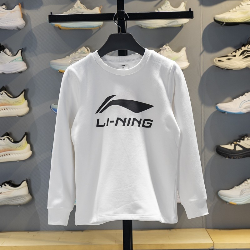 李宁童装儿童长袖T恤2025新款男大童加绒保暖圆领卫衣上衣YTLV120,淘宝优惠券,粉丝福利购,淘宝优惠卷