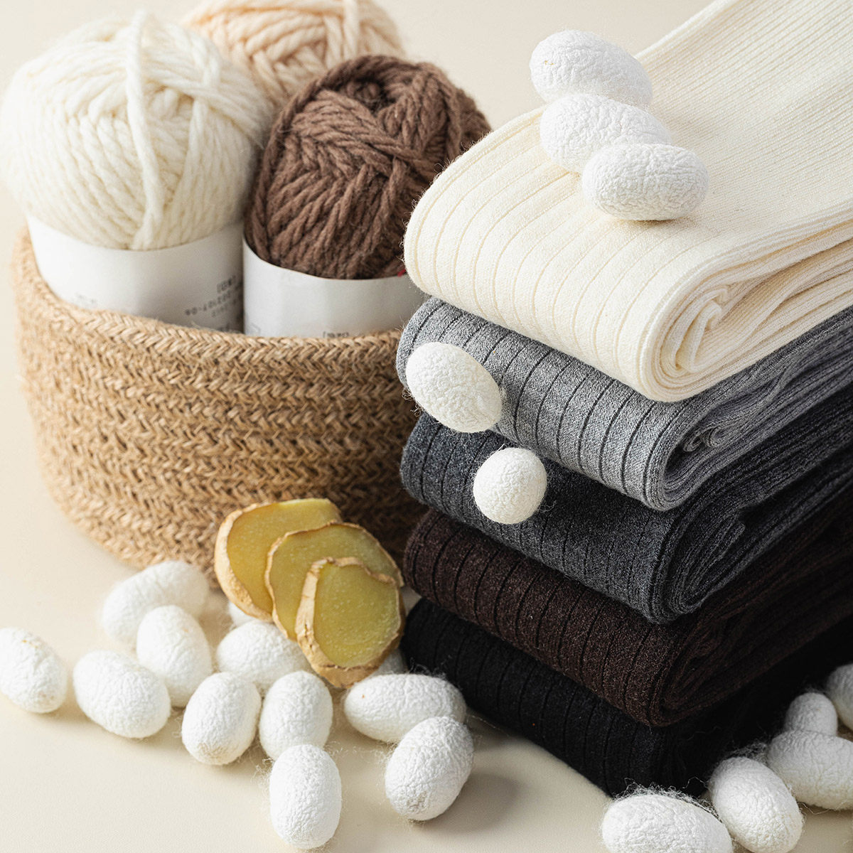 桑蚕丝羊绒长筒袜子女冬季生姜发热保暖加厚长堆堆袜过膝袜jk女袜,淘宝优惠券,粉丝福利购,淘宝优惠卷