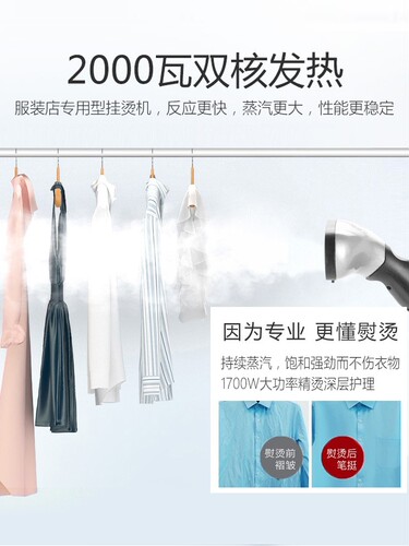 立挺大蒸汽挂烫机包邮Q7-4.0T全铜芯商用大功率2000W服装店电熨斗 - 图2