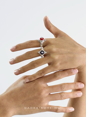 纯手工戒指戒指纯银民族风