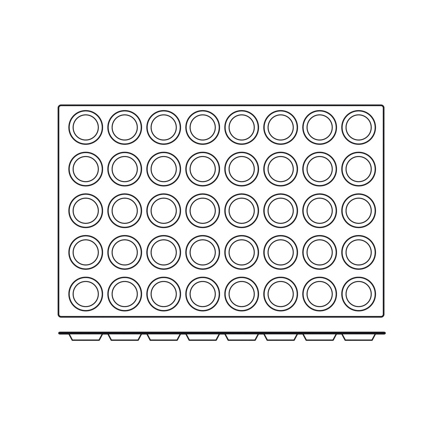 意大利Silikomart 40连圆型模硅胶模慕斯蛋糕西点烘焙工具SQ004-图0