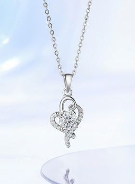 S925纯银项链女锁骨链