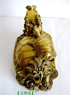 铜桌面母子龟客厅办公室