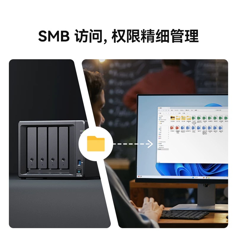Synology Synology DS925+ network storage file server four-bay nas private cloud flagship host data backup LAN shared snapshot anti-virus DS923+ upgrade
