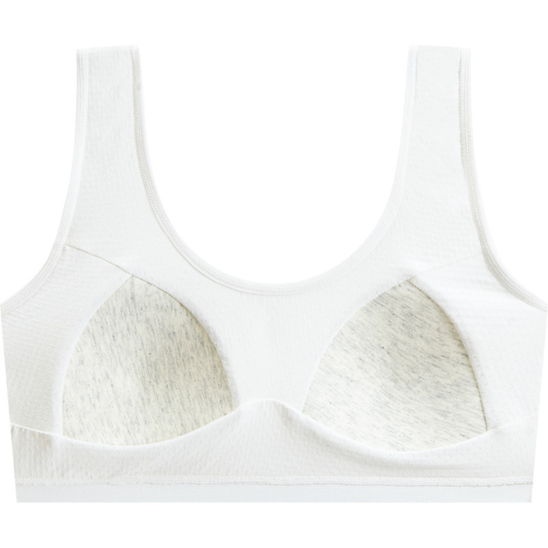 发育期女童胸垫一体防走光棉内衣带 蓓莱芬抹胸