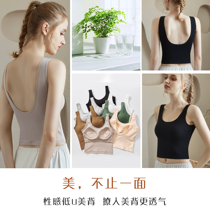 纯棉美背吊带网红爆款打底背心裹胸 蓓莱芬抹胸