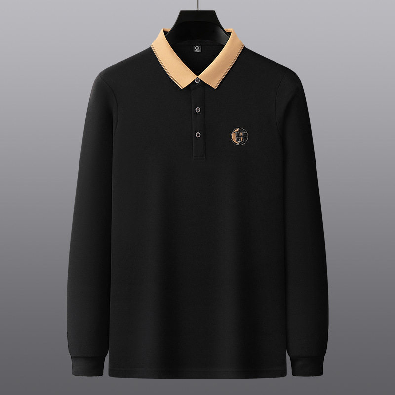 春秋特价清仓新款长袖翻领爸爸外贸父亲商务休闲通勤男polo衫,淘宝优惠券,粉丝福利购,淘宝优惠卷