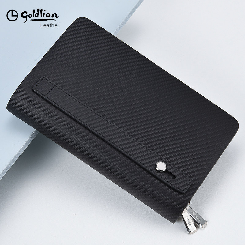 金利来男士真皮手拿包大容量男包 金利来若羽男士包袋