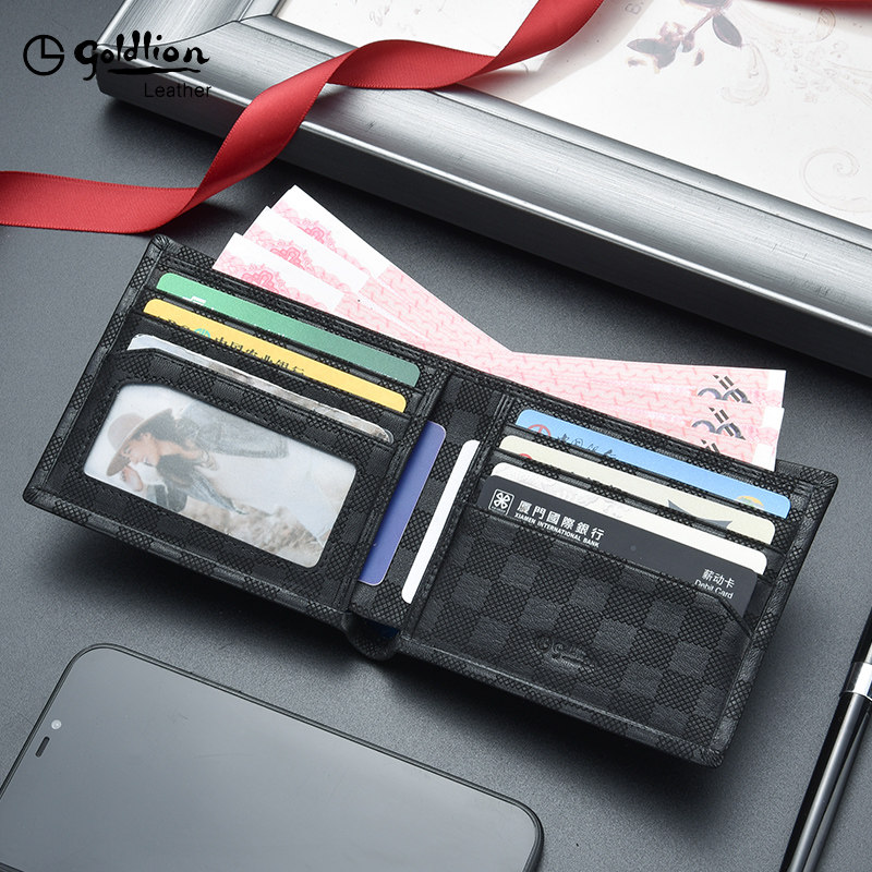 金利来男士真皮短款奢侈2022潮钱包 金利来若羽钱包