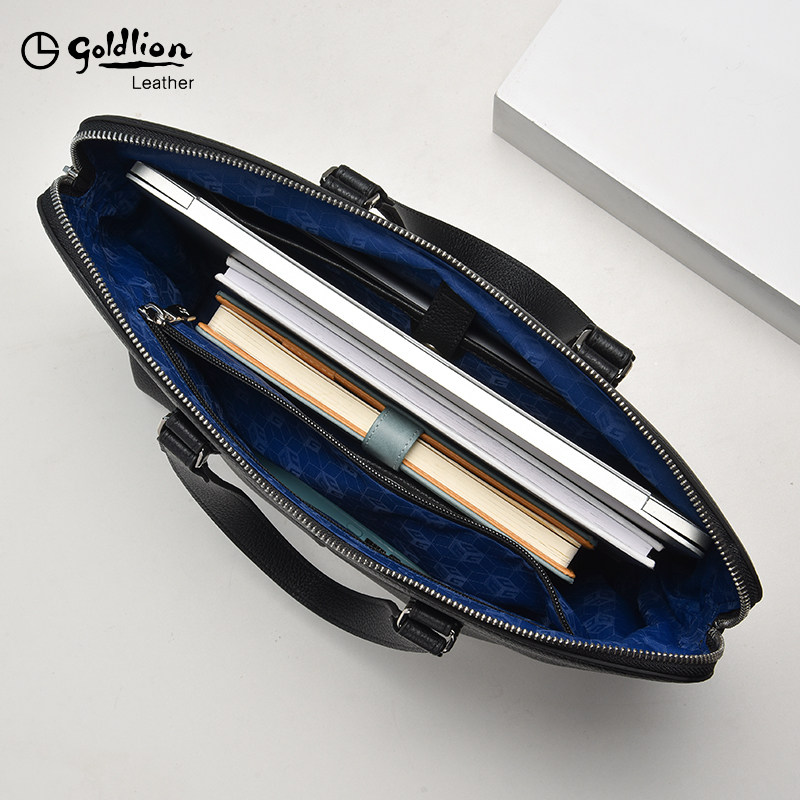 金利来男士真皮手提包旅行公文包 金利来若羽男士包袋