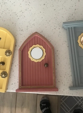 现 纽约下城公园进口精灵仙子甜蜜的家趣味小门装饰壁饰组合