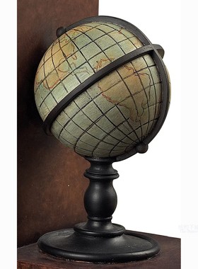 诗歌与远方美式古典地球仪书挡