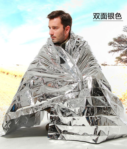 户外紧急保暖地震救生用品救灾急救毯保温防潮毯旅游急救2.1*1.6 - 图0