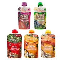 5 мешков (органическая ароматная груша Blackberry свекла+банановая шпинатная черника+индейка