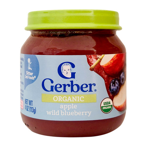 美国嘉宝Gerber宝宝2段有机苹果菠菜泥婴幼儿营养辅食泥113g 4月+ - 图3