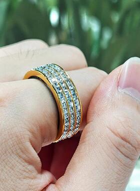 戒指心率不锈钢黑血氧计步跨境监测指环智能戒指感温饰品科技智能