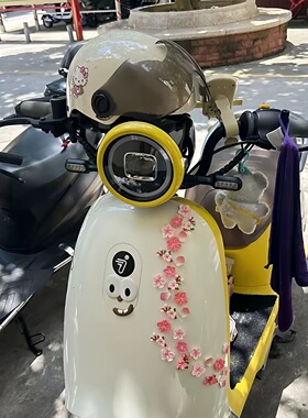 3d立体桃花车贴汽车电动车花朵装饰贴无痕点胶内饰树脂樱花车尾表
