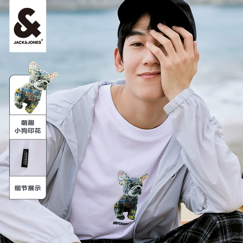 Мультяшная хлопковая футболка с коротким рукавом для отдыха, круглый воротник