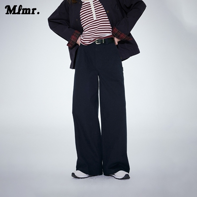 MLMR【精选】冬季百搭潮流慵懒风休闲松紧弹力廓形宽松休闲裤男女
