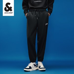 【精选】杰克琼斯新款男士卫裤休闲百搭舒适裤子束脚长腿休闲裤1