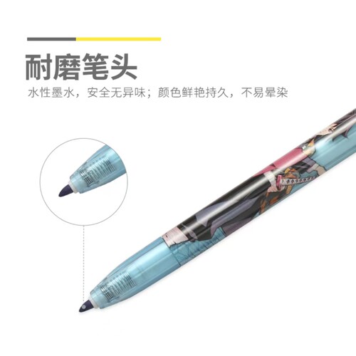 晨光T8205鬼灭之刃按动马克笔儿童安全无异味画笔学生用涂鸦彩笔 - 图3
