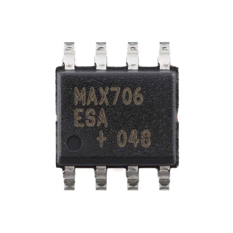 原装正品 MAX706ESA+T SOIC-8 低成本 微处理器监控电路芯片 - 图0