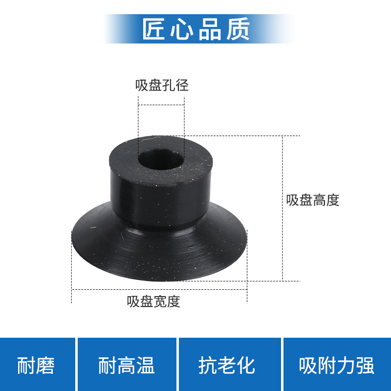 SMC机械手真空吸盘工业气动元件硅橡胶吸嘴ZP2-B02MU/04/05/06-15