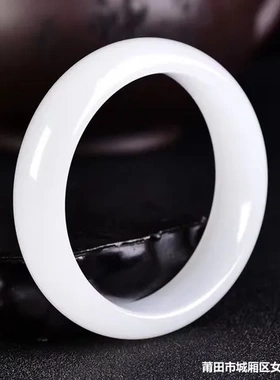 款新疆白玉手镯真玉和田白玉镯子和田羊脂级天然