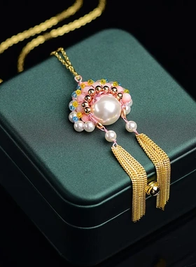 2022新款 手工绕丝 贝珠刀马旦 脸谱 套装 复古宫廷风 直销