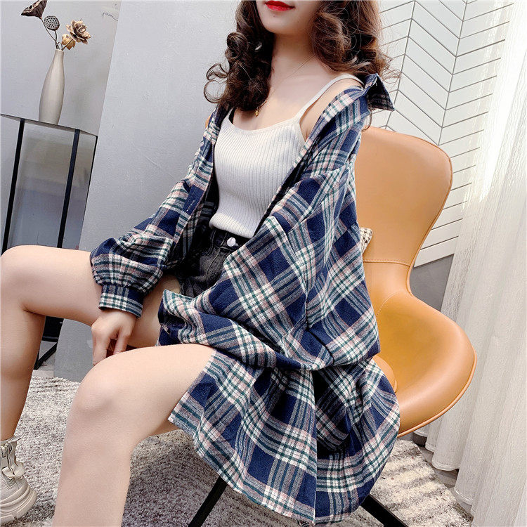 ins潮超火长袖2020年新款韩版衬衫 卡萱儿衬衫