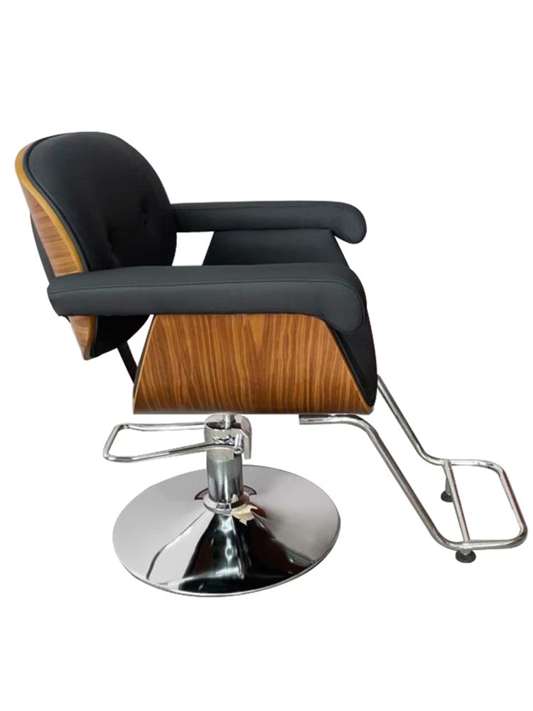 发廊网红椅子现代简约烫染区美发椅理发店轻奢可旋转升降剪发椅子 - 图3