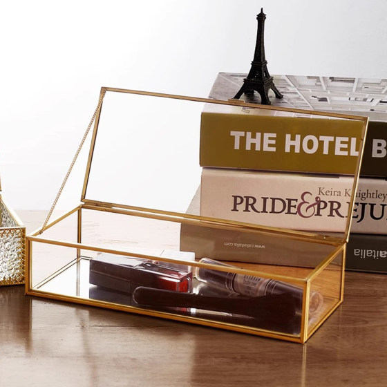 Glass jewelry jewelry storage box degaussing gift box