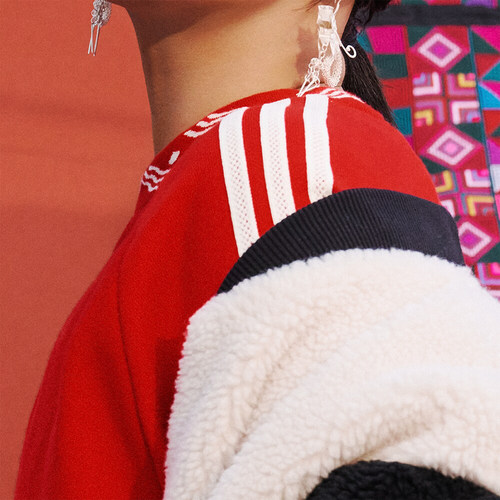 Adidas/阿迪达斯正品三叶草男女羊羔绒双面穿夹克外套IX4214 - 图1