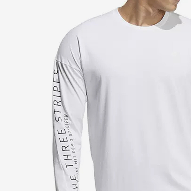 Adidas/阿迪达斯正品冬季新款男子运动休闲宽松长袖T恤HM2695 - 图2