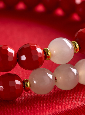 朱砂钻石珠手串女正品官方旗舰店