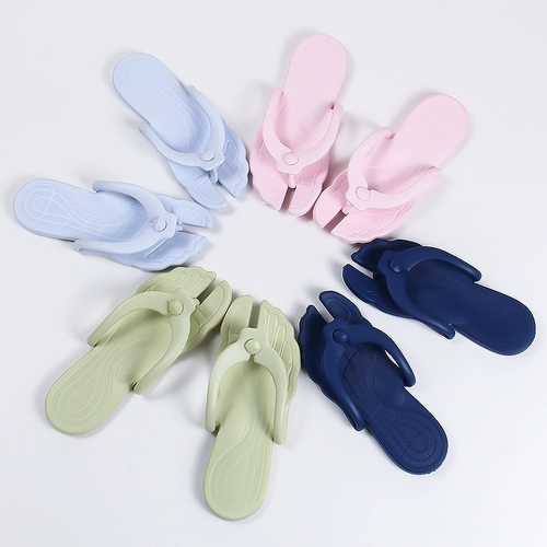 Складная портативная пляжная обувь для путешествий, тапочки, нескользящие сланцы подходит для мужчин и женщин, сандалии