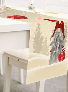 Christmas Table Runner Kitchen Coffee Dining Table Decor Was