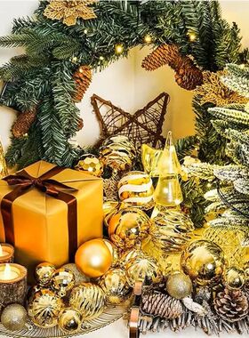 1box 3/4/6cm Christmas Balls Christmas Tree Ornaments Ball X