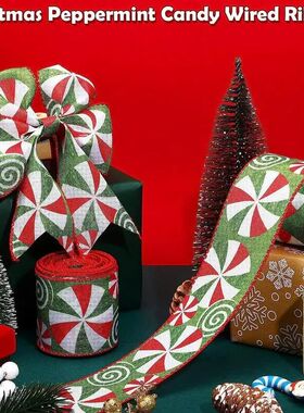 Christmas Wired Ribbons 4.5m Buffalo Plaid Ribbons Vintage C