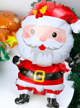 50/1pcs Christmas Foil Balloons Mini Santa Claus Gingerbread